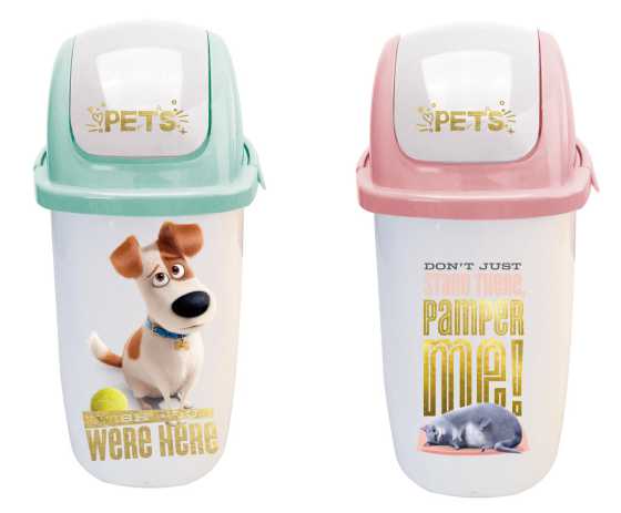 The Secret Life of Pets Large Square Trash Can