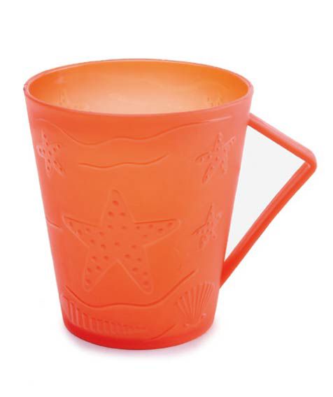Juice Cup with Handle and Starfish Designs