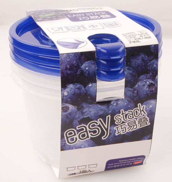 Microwavable Stackable Round Food Container 900ml