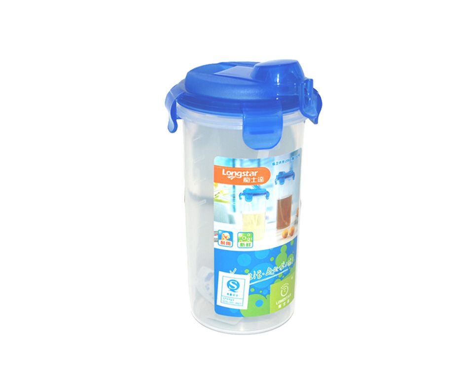 LongStar Drinking Cup with Flip-Cover and Straw 500ml