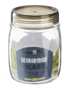 glass storage jar 1L  LJ-1812