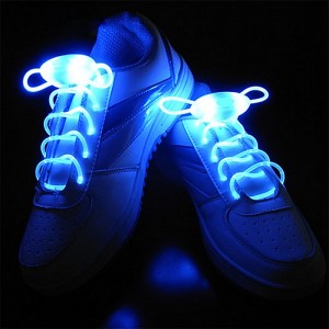 New cool dark night brilliance multi-color matching casual shoes dancing shoes led tpu shoelaces
