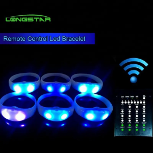 led bracelet Concert Remote Control Lighting Logo Customized Silicone led flash bands