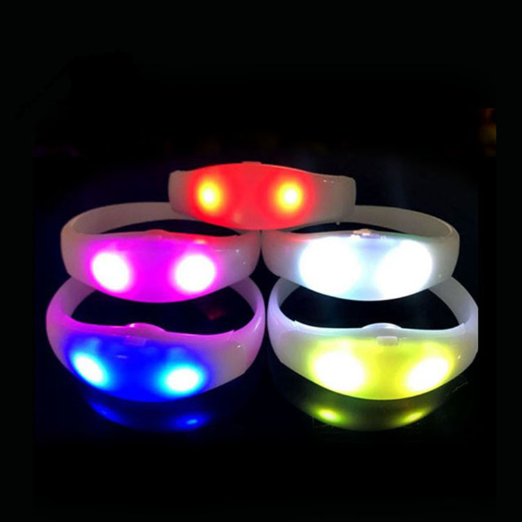 Party Bag Fillers LED Bracelet Wrist Arm Band Glow Flashing Disco Concert  UK | eBay