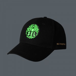 Factory direct sale new creative dark night glow logo custom led casual hat