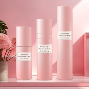 Розе цилиндар за маглу 60 мл 80 мл 100 мл козметика паковање прилагођени лого
