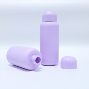 Botella de loción Botella de plástico de xel de ducha de HDPE con tapa abatible