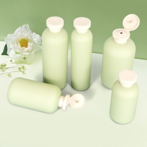 squeeze shampoo bottle green plastic custom eco-friendly bottle