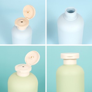 Sjampoflaske miljøvennlig HDPE rundklemmet tilpasset lotionflaske