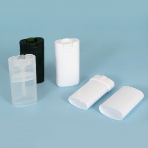 Flat Gel Stick Deodorant Bottle 15ml clear deodorant tubes container