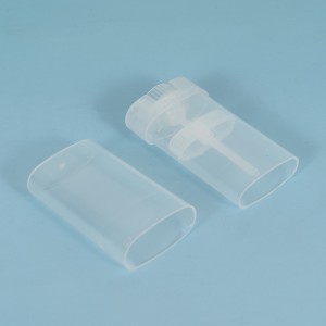 Flat Gel Stick Deodorant Bottle 15 ml läbipaistev deodorandituubide konteiner