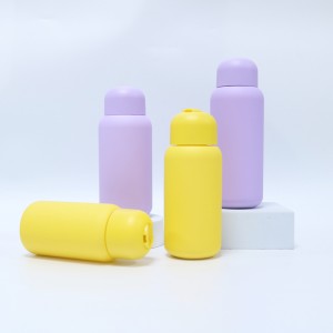 Lotion Bottle HDPE Shower Gel Plastic Squeeze Bottle with Flip Cap