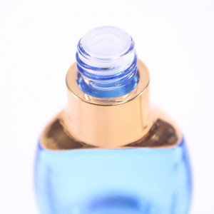 Luxury transparent empty flat shoulder essential oil bottle