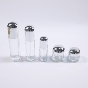 Cosmetic Packaging Spray Pump Bottle Skin Cream Glass Jar