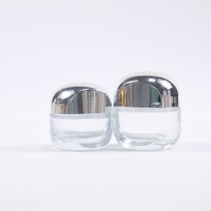 Transparent Cosmetic Face Cream Toner Glass Packaging