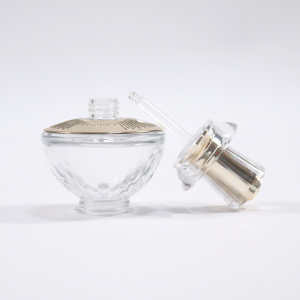 Luxus Pompel Lotion kosmetesch Hardcover Glas Fläsch