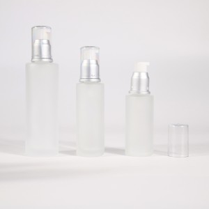 Bottiglia a pompa di lozione Vaso di crema facciale 30ml 50ml 100ml Bottiglia di vetro