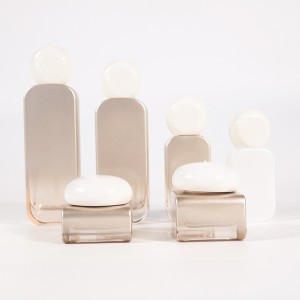 glass bottle cosmetic jar cosmetics and empty skin care bottle set