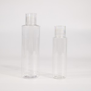 Botella de plástico para mascotas Botellas transparentes transparentes con tapa giratoria