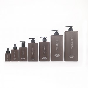 Kvadratinis šampūno buteliukas HDPE odos priežiūros kosmetikos pakuotė 250ml 300ml