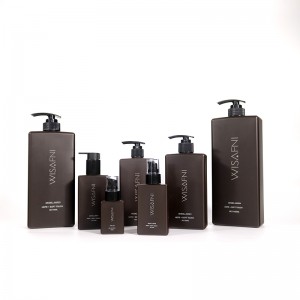 Shishe shampo katrore HDPE paketim kozmetik për kujdesin e lëkurës 250ml 300ml