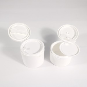 cream jar 100ml 150ml Plastic Cosmetic Cream Jar With Spoon