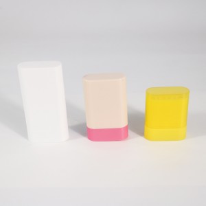 Round Oval Deodorant Stick Container Plastic Lip Balm Tube Container