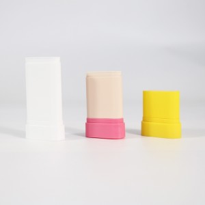 Round Oval Deodorant Stick Container Plastic Lip Balm Tube Container