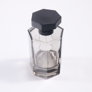 Прилагођени лого хексагонална 100мл сива бочица парфема