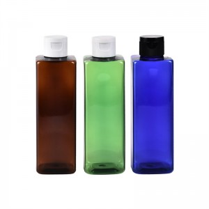 Plastic Bottle Square Cosmetic Body Hand Wash Shampoo Lotion Squeeze Bottle