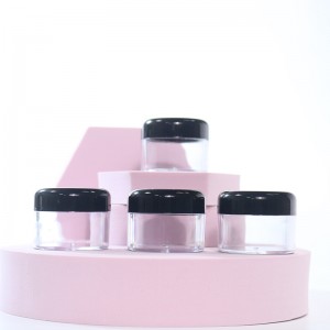 Пластмасов контейнер козметика прозрачен буркан персонализирано лого