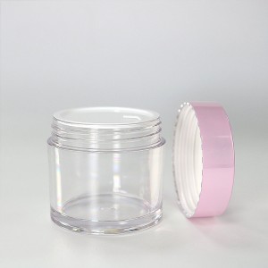 Cosmetic jar empty cream packaging transparent plastic jar
