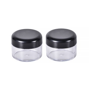 Plastic container cosmetics transparent jar custom logo