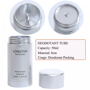 Metal packaging aluminum 50 gramo ng aluminum deodorant container tube