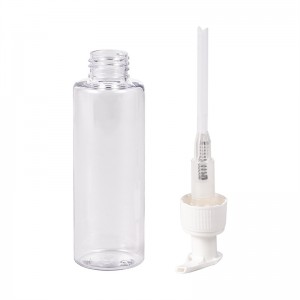 PET Shampoo Plastic igo pẹlu Ipara Pump Dispenser
