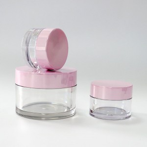 化粧品の瓶の空のクリーム包装透明なプラスチック瓶