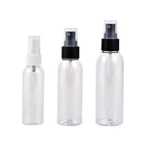 60ml 90ml 120ml Alcohol Pet Refillable Empty Plastic Spray Bottle