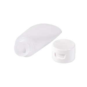 HDPE Plastic Tube Flip Top Facial Cleanser Tube Cosmetic Packaging