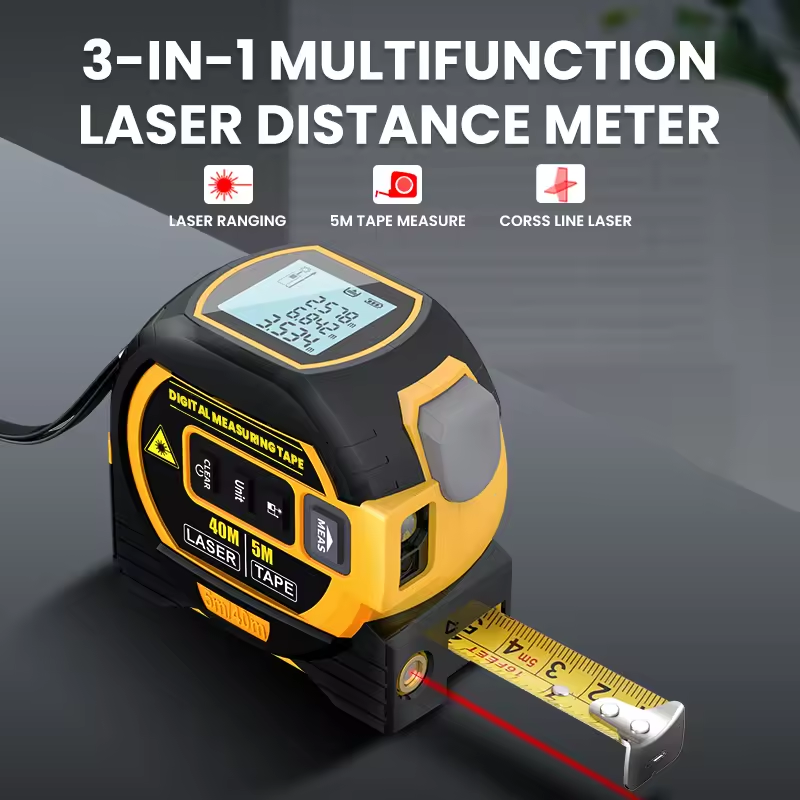 Professional 3-in-1 laser tape measure