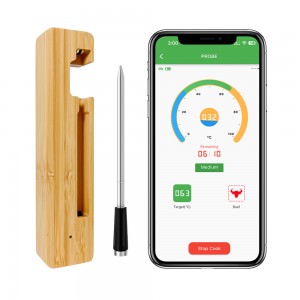 Mokhoa o mocha oa X5 Wireless smart Bluetooth BBQ thermometer probe