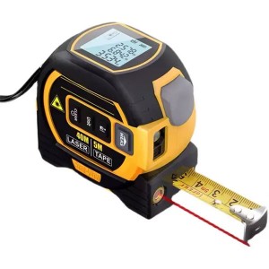 M8 3 in 1 Laser Measuring Tape with LCD Screen