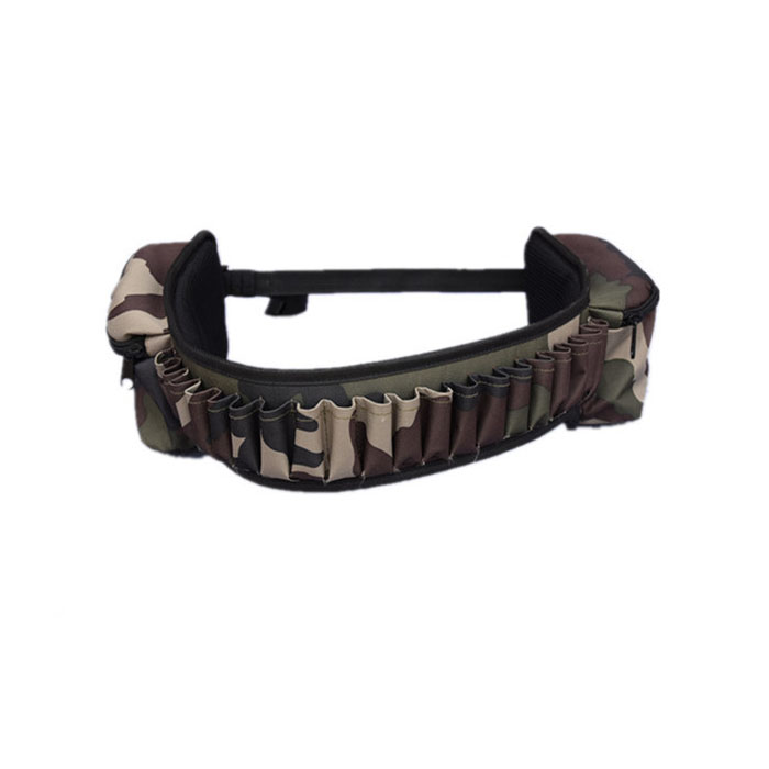 China Factory for Rifle Scope - Hunting sponge padded cartridge belt with zip pockets – Lousun