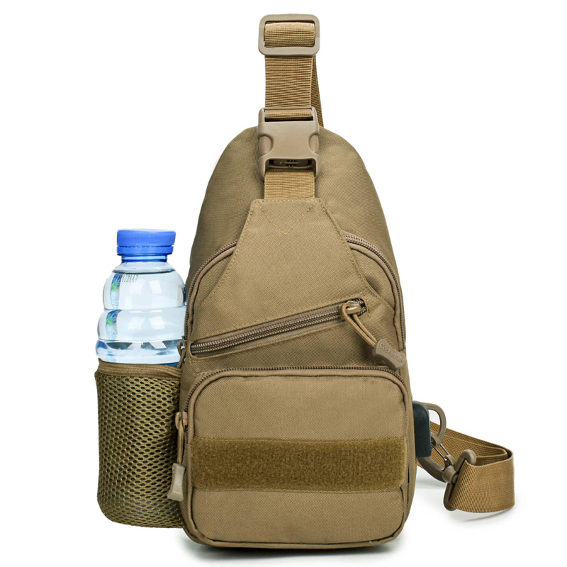 Military Tactical USB Charging Sling Chest Bag