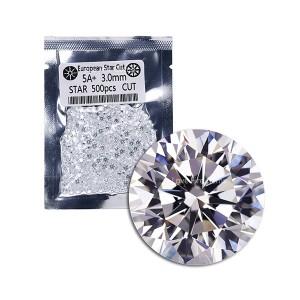 5A+ EQ quality 0.8mm-3.0mm synthetic cz diamonds white round brilliant cut cubic zirconia