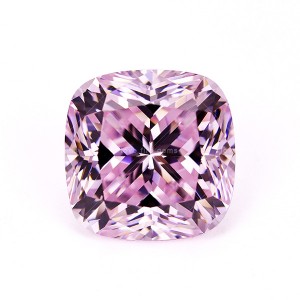 3.5*3.5mm-12*12mm cushion princess cut light pink color loose cubic zirconia gemstone