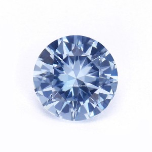 Full sizes 3A grade 104#blue round brilliant cut loose spinel synthetic gemstone