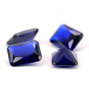 Synthetic spinel price per carat loose 112# blue spinel stone for jewelry