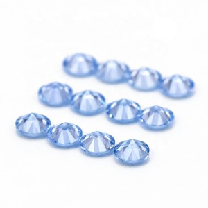 108# light aquamarine blue spinel lab created loose synthetic spinel gemstone
