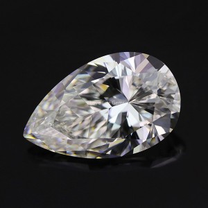 5A grade loose g white color cz diamonds pear shape cubic zirconia