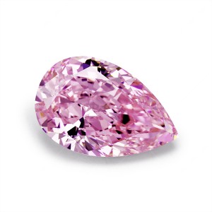 Best 4k Ice flower cut cz diamond pink color pear cut  8a cubic zirconia